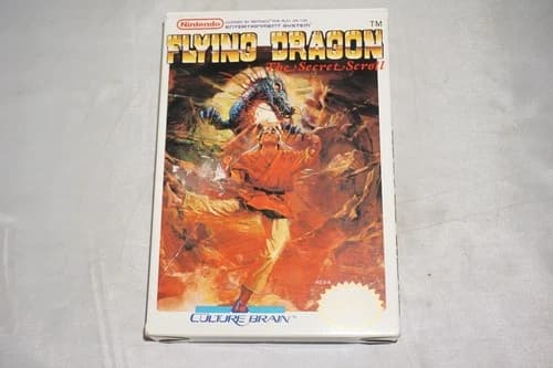Flying Dragon Secret Scroll (Nintendo NES) Complete in Box CIB