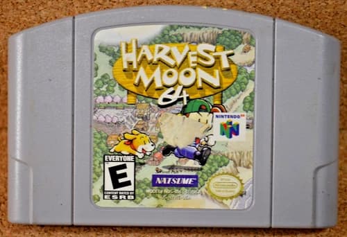 N64 Harvest Moon 64 Cartridge