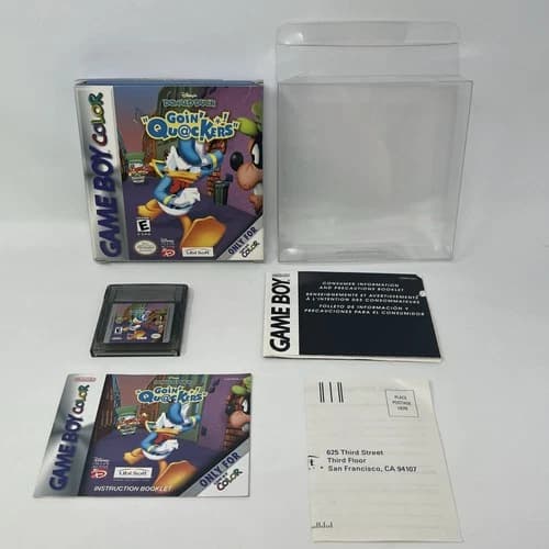 Disney's Donald Duck: Goin' Quackers Nintendo Game Boy Color, 2000 Complete CIB