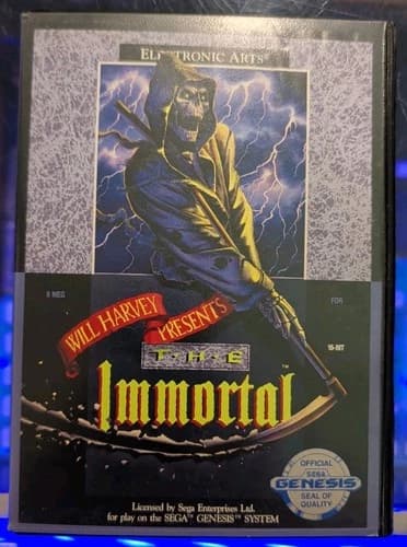 The Immortal (Sega Genesis 1991) Complete CIB with Manual