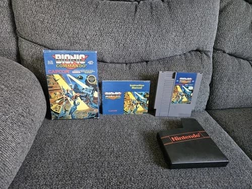 Bionic Commando Nintendo NES Cartridge CIB (Tested & Authentic)