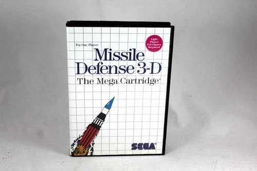 Sega Master System Missile Defense 3-D Complete in Box CIB Tested