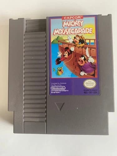Mickey Mousecapade Nintendo NES Video Game Platformer Disney Tested Working