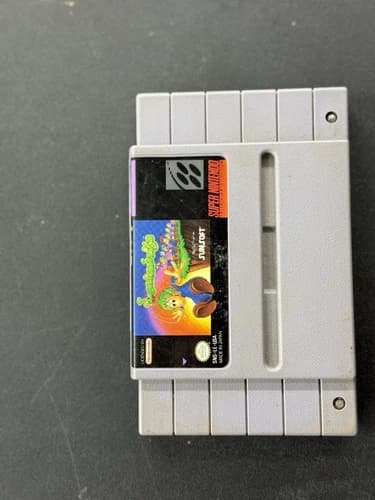 Vintage Lemmings Super Nintendo Game