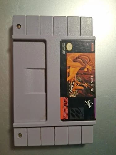 The Lion King, SNES/Super Nintendo, Cartridge Only, Clean Label, Tested/Works
