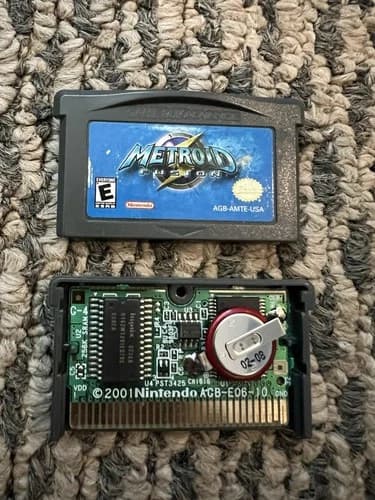 Metroid Fusion (Nintendo Game Boy Advance, 2002) GBA Authentic Cartridge Tested