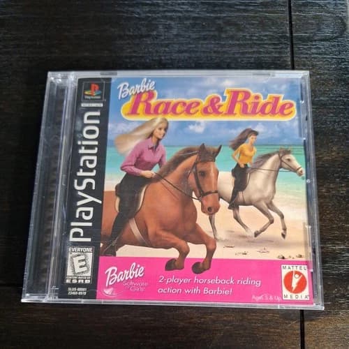 Barbie Race & Ride PlayStation 1 PS1 Complete Game, Manual & Case