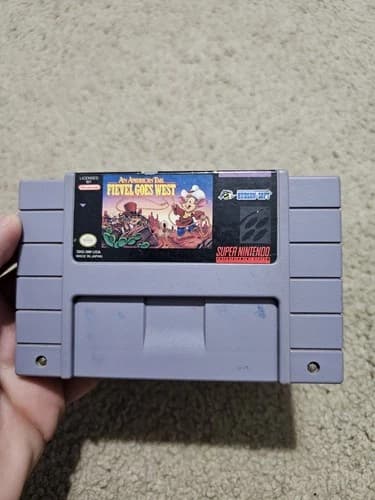 An American Tail Fievel Goes West Super Nintendo 1994 SNES Cart Only Used Nice Y