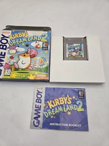 Kirby's Dream Land 2 Nintendo Game Boy, 1995, Authentic CIB