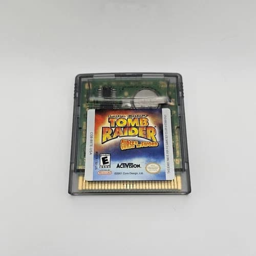 Tomb Raider: Curse of the Sword Nintendo Game Boy Color GBC Tested Working Saves