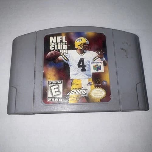 NFL Quarterback Club 99 Nintendo N64 Game Authentic, Cartridge Only Tested Works