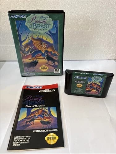 Beauty and the Beast: Roar of the Beast Sega Genesis Complete in Box
