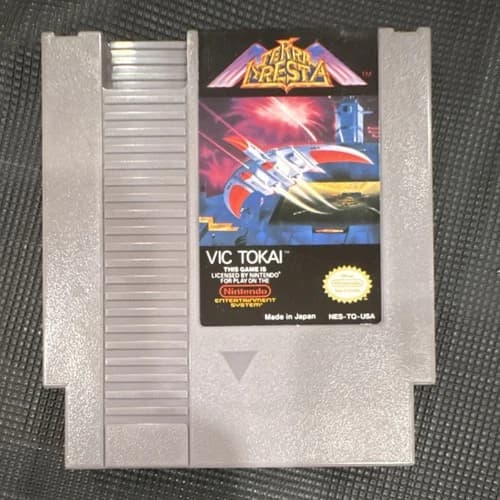 Nintendo Terra Cresta Vic Tokai NES NTSC-U/C Official Game Cartridge