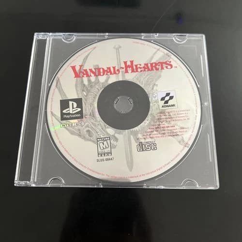 Vandal Hearts (Sony PlayStation 1, 1997) GAME DISC ONLY PS1 PSX Tested Working