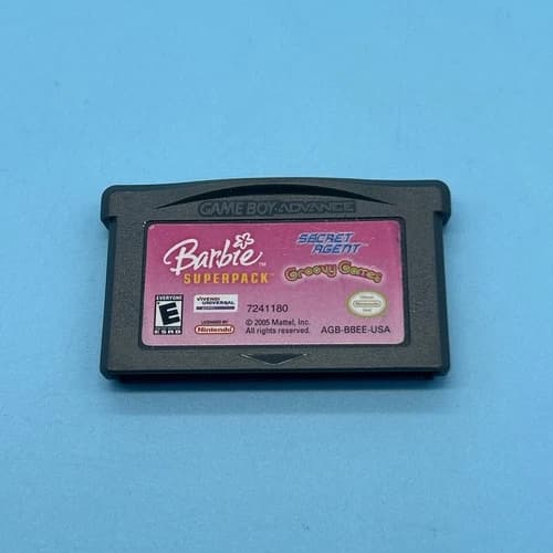 Barbie Superpack: Secret Agent and Groovy Barbie- GBA Gameboy Advanced Game only