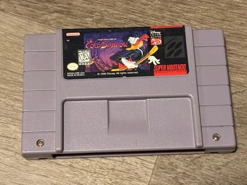 Maui Mallard in Cold Shadow Super Nintendo Snes Cleaned & Tested Authentic