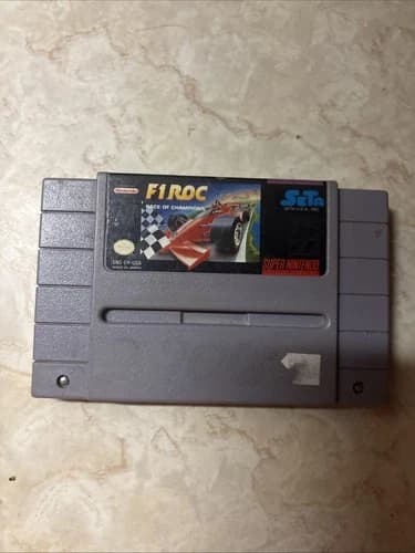 F1-Roc I Race of Champions Super Nintendo 1992 Video Game