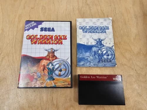 Golden Axe Warrior (Sega Master System) – Complete in Box – Tested & Working