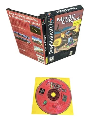 Sony PlayStation 1 PS1 CIB COMPLETE TESTED Magic Carpet LONG BOX CF