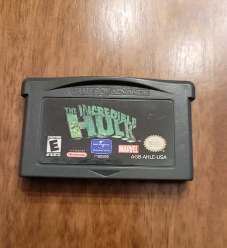 The Incredible Hulk Nintendo Game Boy Advance GBA - Marvel