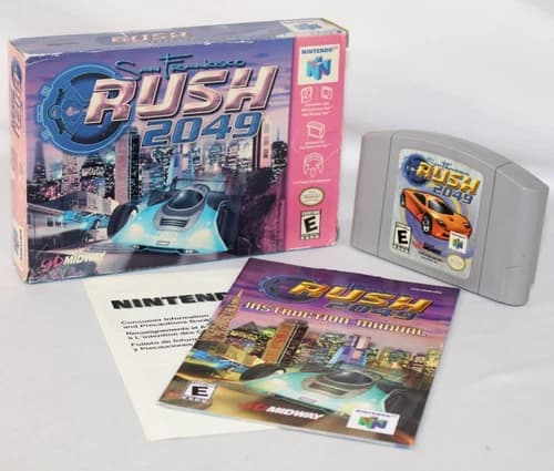 San Francisco Rush 2049 N64 Nintendo 64 Complete CIB! Good Condition! RARE!