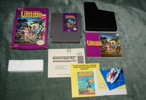 Ultima: Exodus Nintendo Entertainment System Complete in Box – Tested & Working