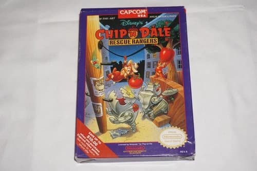 Disney's Chip 'N Dale: Rescue Rangers 1 (Nintendo NES) Complete in Box CIB