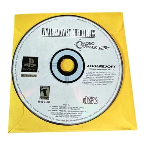 Sony PlayStation 1 PS1 Disc Only Final Fantasy Chronicles Chrono Trigger BL
