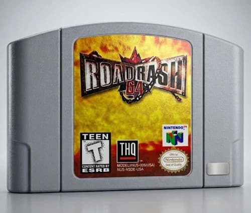 Road Rash 64 N64 Game – Classic Combat Adventure | Retro Nintendo 64 Cartridge