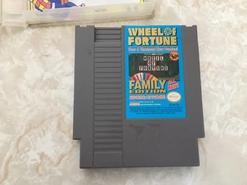 Vintage Original NES Nintendo Wheel Of Fortune Game Cartridge