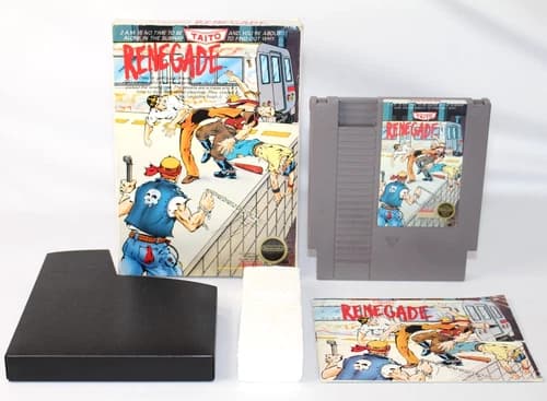 Renegade NES Nintendo Complete CIB Authentic! Good Condition! Circle Seal! RARE!