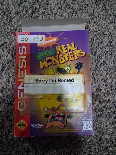 AAAHH Real Monsters (Sega Genesis, 1995)(Cib)