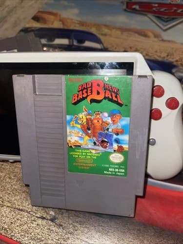 Bad News Baseball Nintendo NES 1990 Video Game Authentic Tested Free Ship
