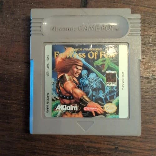 Fortress of Fear: Wizards or Warriors X for Nintendo Gameboy