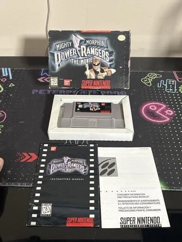 Mighty Morphin Power Rangers: The Movie Super Nintendo SNES CIB