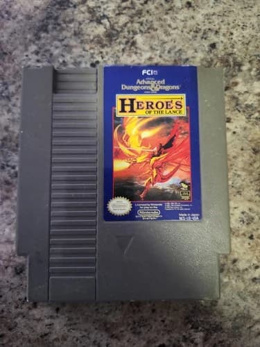 Advanced Dungeons & Dragons: Heroes of the Lance (NES, 1991) Cartridge Only T&W