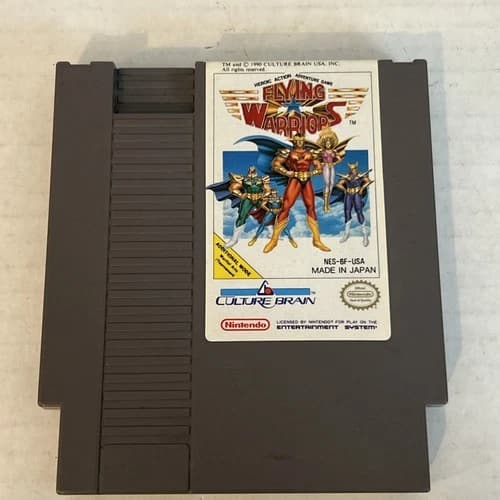 Flying Warriors NES 1991 Cartridge Game