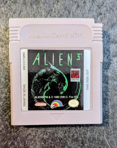 Nintendo Gameboy Alien 3 Game *Tested Good Condition Grey