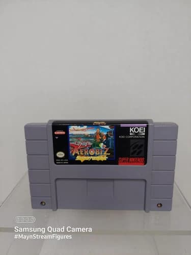 SNES Aerobiz Supersonic Super Nintendo 1995 Cartridge ONLY AS-IS