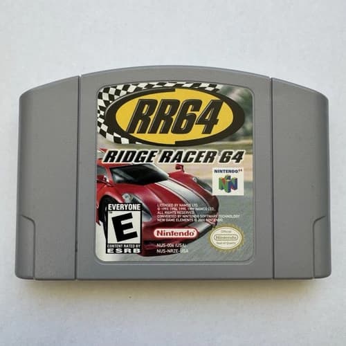 Nintendo Ridge Racer 64 N64 Game Cartridge NTSC-U/C E Racing 2000