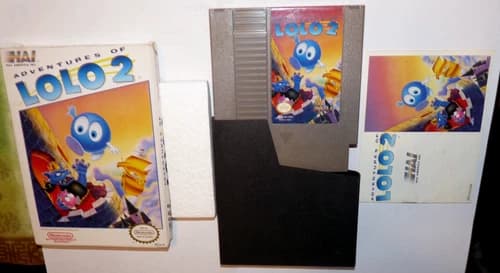NES Adventures of Lolo 2 Authentic CiB with Box Manual Nintendo 1990 complete VG