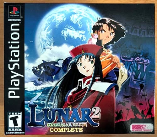 Lunar 2 Eternal Blue Complete Working Designs 100% Complete PlayStation PS1 RARE