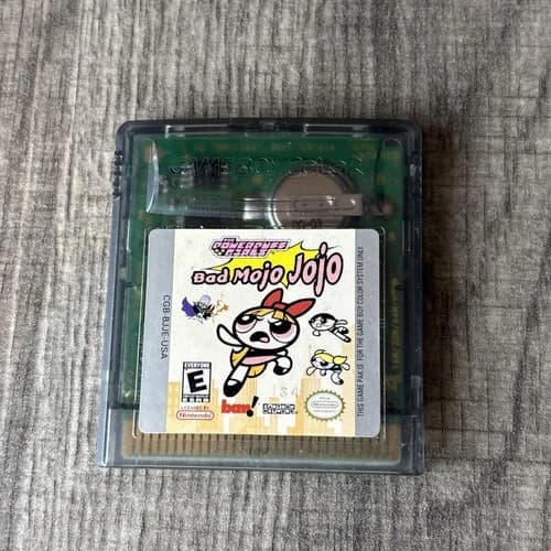 Gameboy Color THE POWERPUFF GIRLS, Bad Mojo Jojo Game Cartridge Only Tested