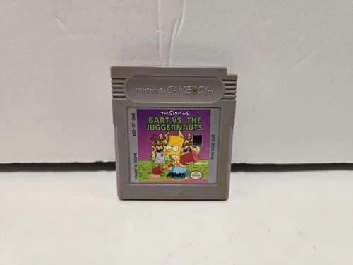 Simpsons Bart vs. the Juggernauts Nintendo Game Boy