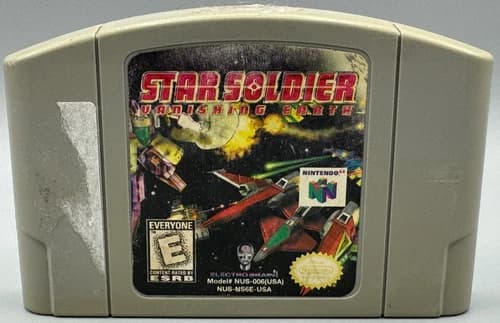 Star Soldier Vanishing Earth Nintendo 64 N64 Game Cartridge Only Authentic