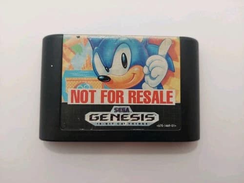 Sonic The Hedgehog Sega Genesis Not Fot Resale Tested And Working.