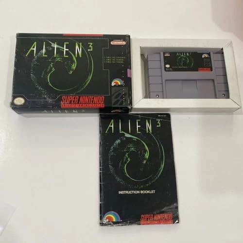 Alien 3 (Super Nintendo Entertainment System, 1993) CIB w/ Manual! Tested-Works!