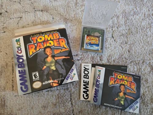 Tomb Raider: Curse of the Sword (Nintendo Game Boy Color, 2001) CIB complete