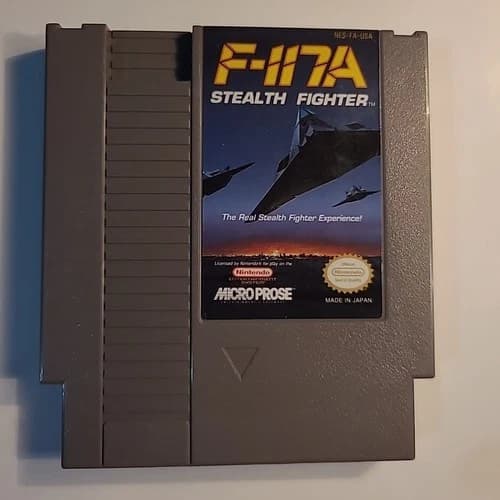 F-117A Stealth Fighter (Nintendo Entertainment System, 1992) Authentic & Tested