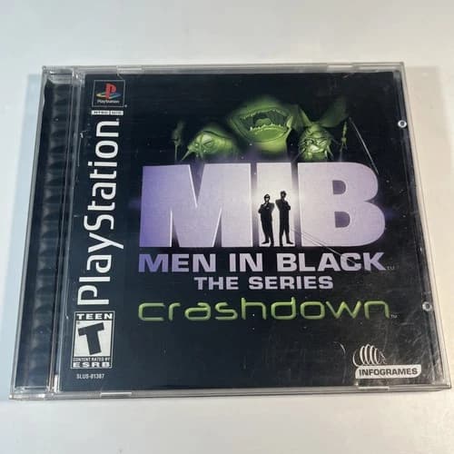 Men in Black-The Series: Crashdown (PlayStation 1 PS1, 2001) CIB Complete Tested